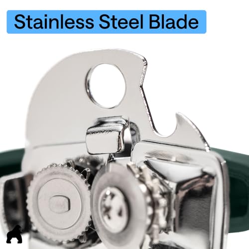 Upgraded Model Stainless Steel Manual Can Opener (Hunter Green)
