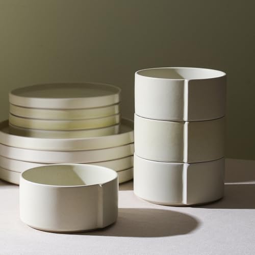 Bao 4 Piece Bowl Set Stoneware (Beige / 4-Piece - Cereal Bowl)
