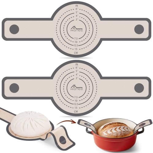 2 Pcs Silicone Bread Sling for Dutch Oven (2pcs: Grey Round)