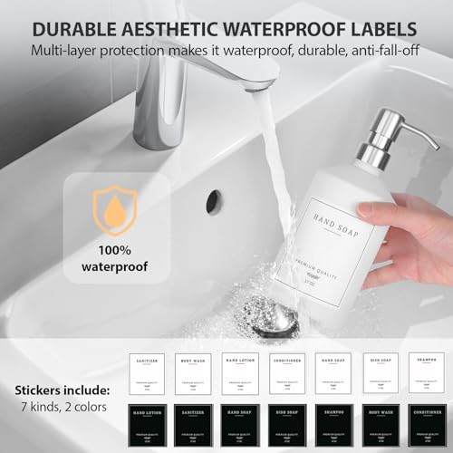 White Glass Soap Dispenser for Kitchen (White Bottle + Silver Pump)