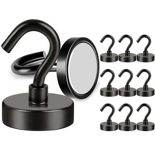 Magnetic Hooks (Black / 1.42in)