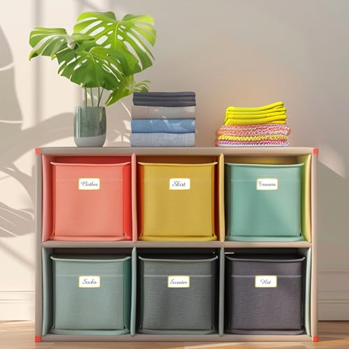 600 Golden Border Removable Freezer Labels Water Oil Resistant with Perforation Line for Food Containers Jars Pantry Organization