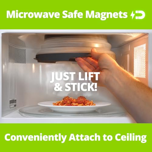 Magnetic Microwave Splatter Cover 12" Collapsible (Gray)