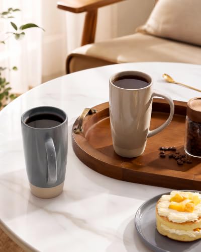 Milkyway Coffee Mugs (Milkyway-Cinnamon Brown and Dark Gray / 2pcs)