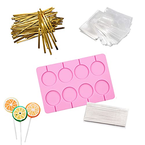 8 Capacity Large Silicone Lollipop Molds (Large Round)