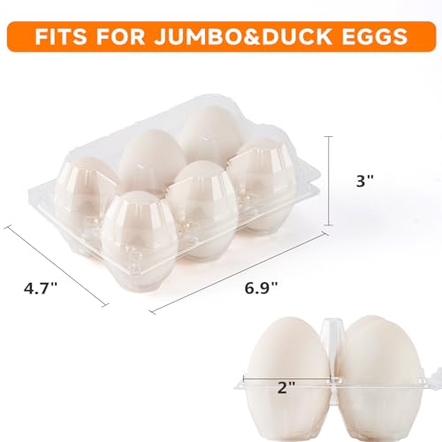 120Pack Jumbo Egg Cartons Duck Egg Cartons Extra Large Egg Containers