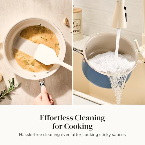 Saucepan & Frying Pan Set (Blue / 3pc Set)