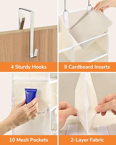 Over the Door Organizer (Beige / 1 Pack-Extra Large)