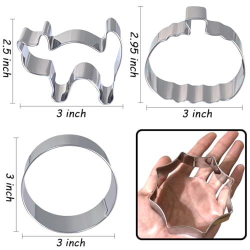 Halloween Cookie Cutters Set 7Pcs Large (Halloween)
