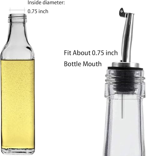 20 Pcs Oil Spout Liquor Bottle Pourer Spouts for About 3 (Flip Top (Pack of 20))
