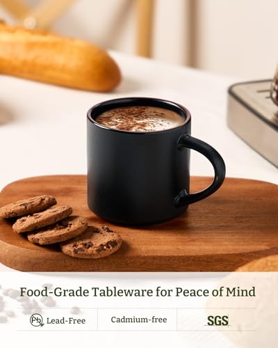 Coffee Mugs Set of 4 (Matte Black / 4pcs)