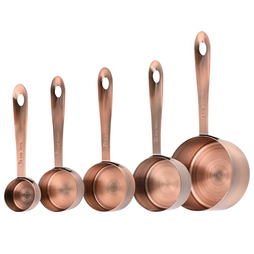 Copper Measuring Cups Set