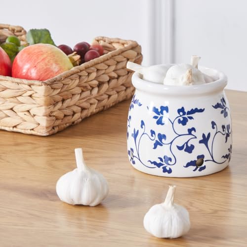 Terracotta Garlic Storage Container