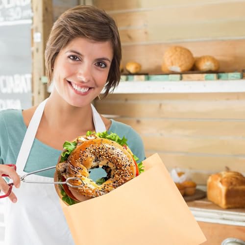600 Pack Wax Paper Sandwich Bags 8x10 inch Wax Paper Bags (Kraft-600PCS / 8x10 inch)