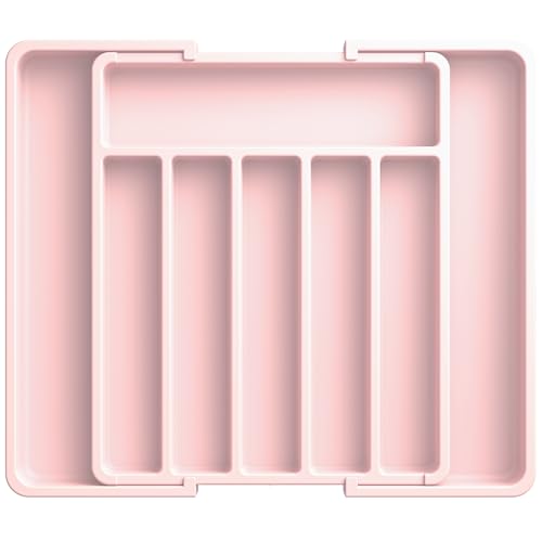 Silverware Drawer Organizer (Large / Pink)