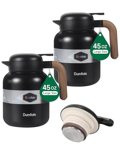 46 Oz Thermal Coffee Carafe (45.6 Ounces / Black/Black)