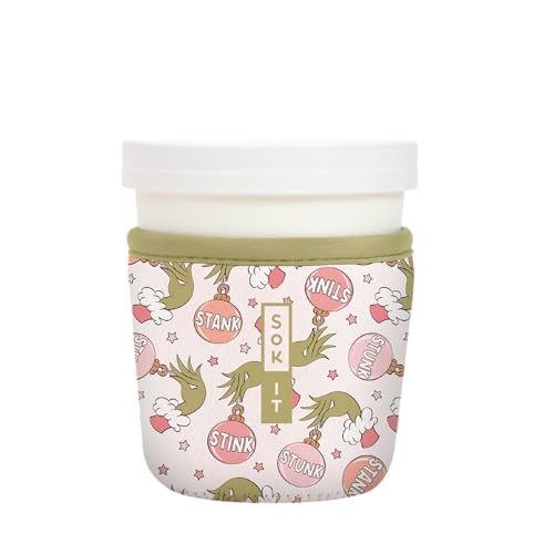 IceCreamSok Insulated Neoprene Cover (Jingle Smells / Fits Tapered Pints)