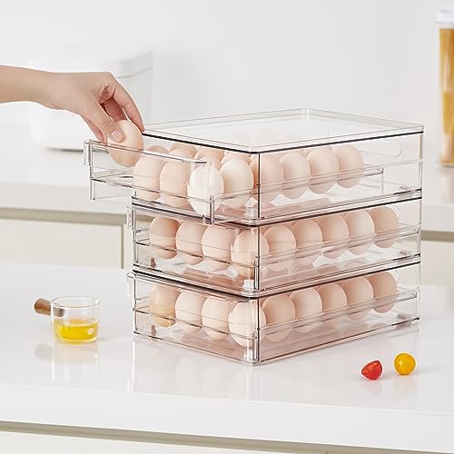 24 Capacity Egg Holder for Refrigerator Organizer Bins