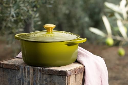 Enameled Cast Iron Round Dutch Oven (Olive / 7.25 Qt)