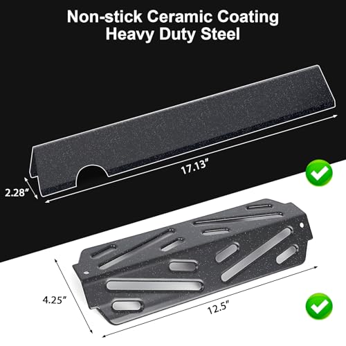 17" Flavorizer Bars & Heat Deflectors for Weber Genesis II E (17.13"×2.28"×2.171" - 66033 Genesis II LX E440)