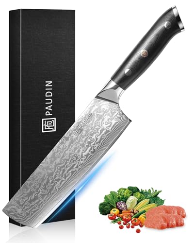 7 Inch Nakiri Knife (Damascus Nakiri Knife)