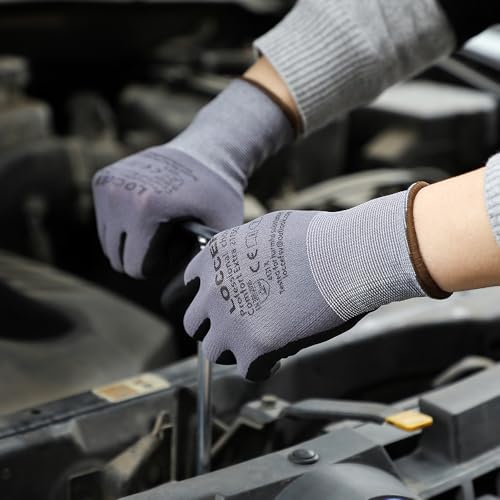 Safety Work Gloves MicroFoam Nitrile Coated (144pairs-grey)