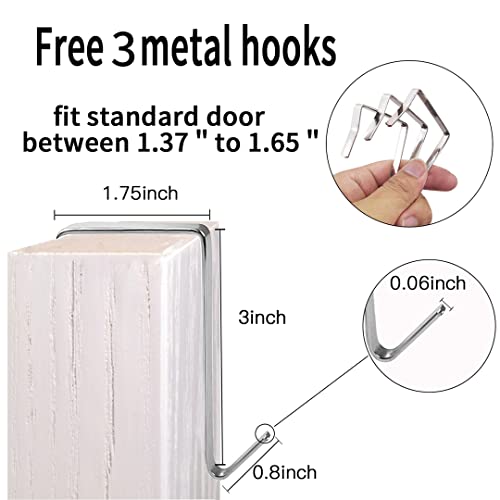 2 Pack Extra Large Hanging Crystal Clear Over Door Shoe Organizers (WH&TR)