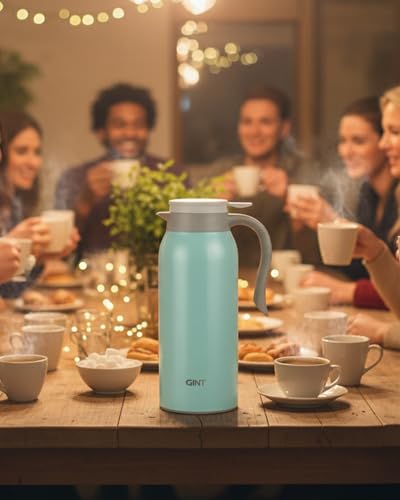 51 Oz Stainless Steel Thermal Coffee Carafe (Blue / 50.7 Ounces)