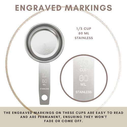 1 3 Cup Stainless Steel Measuring Cup (1/3 Cup)