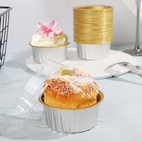 Cupcake Liners with Lids (Silver&Gold / 30pcs)