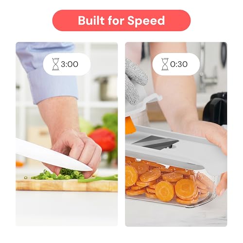 Pro Mandoline Vegetable Slicer (11 in 1 / White)