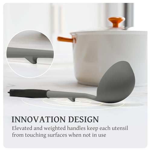 43 PCS Silicone Kitchen Utensils Set (Gray)