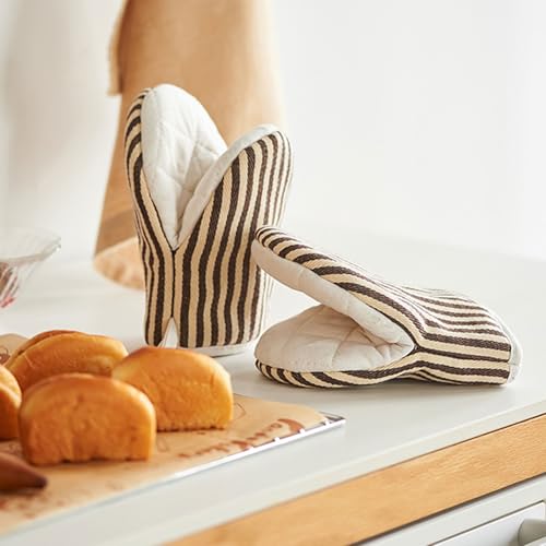 1 Pair Mini Oven Mitts (Khaki)