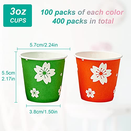 400 Pack 3 oz Paper Cups (400 Count (Pack of 1))