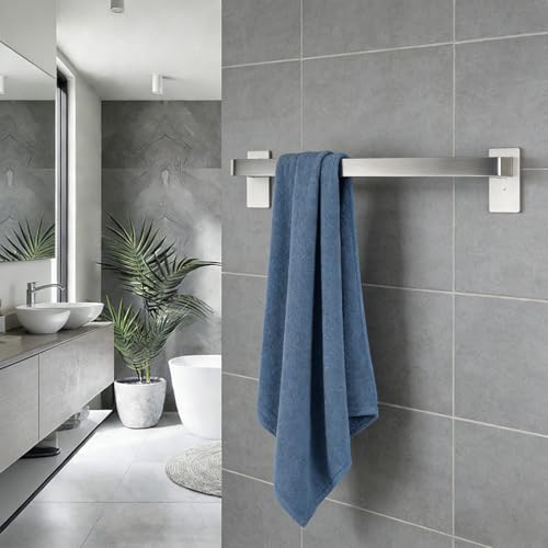 Bathroom Towel Bar Self Adhesive (Brushed Nickel / 16 IN)