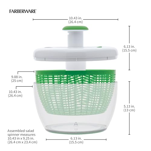 Easy to use pro Pump Spinner with Bowl (Green / 6.6 quart)