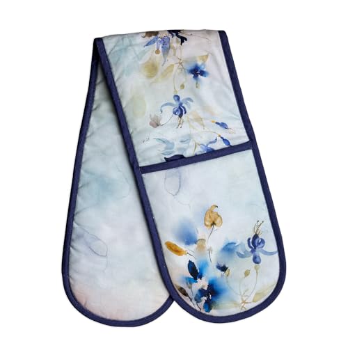 Double Oven Mitts 100% Cotton Double Oven Glove (046 - Lazy Summer Days / 7" x 35" (Double Oven Mitt))
