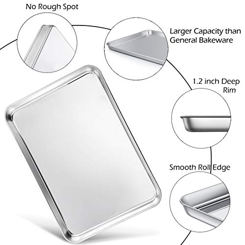 16 + 12.5 + 10.4 + 9 Inch Baking Sheet & Rack (Pans with Wire Racks)
