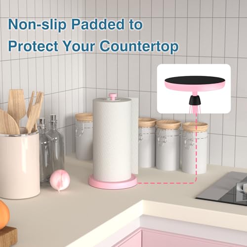 Pink Paper Towel Holder Countertop