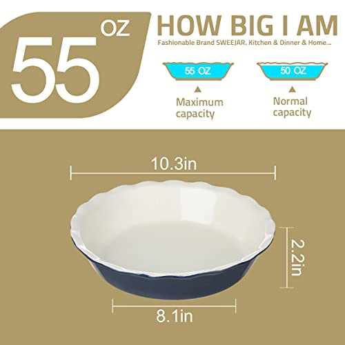 Sweejar Ceramic Pie Pan (55 Fl Oz)