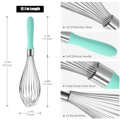 18 8 Stainless Steel Balloon Whisk for Cooking
