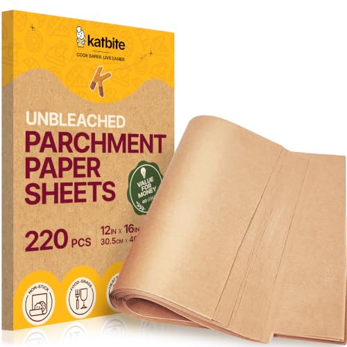 12x16 Inch Parchment Paper Sheets 220PCS (220 Count)