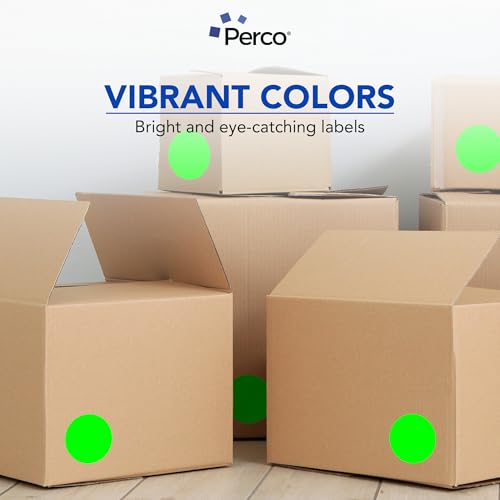 Neon Green Round Circle Dot Sticker 4 (Green - Neon / 4 Inch)