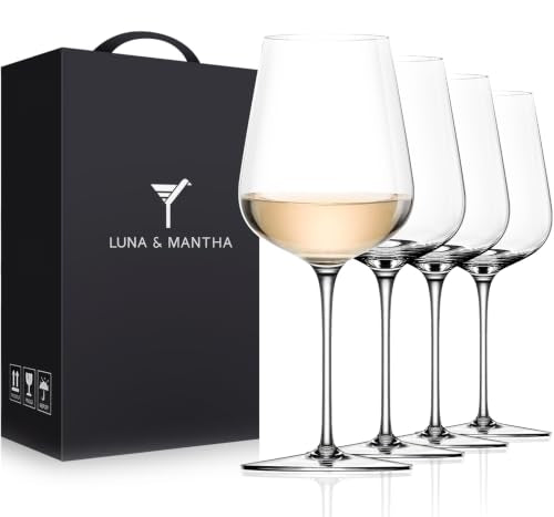 White Wine Glasses Set of 4 (Set of 4-14oz)