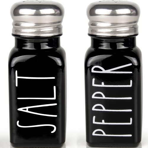 Black Salt and Pepper Shakers Set by Brighter Barns (Black Farmhouse)