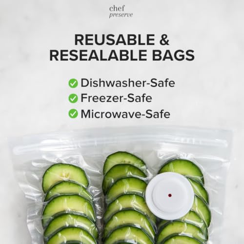 Compact Vacuum Sealer for Food (Vacuum Sealer + 30 Bags)