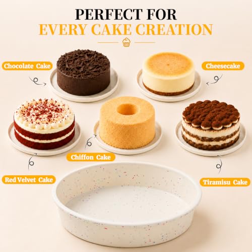 10 Inch Cake Pans (Cream / 10 Inch – Large)