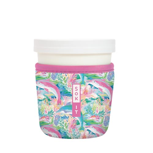 IceCreamSok Insulated Neoprene Cover (Dolphin Cove / Fits Tapered Pints)