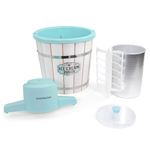 Electric Ice Cream Maker (4 Qt / Aqua/White)