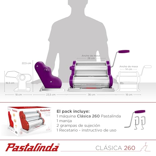 Classic 260 Pasta Maker Machine (Violet)